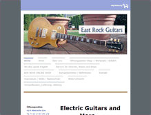 Tablet Screenshot of east-rock-guitars.com